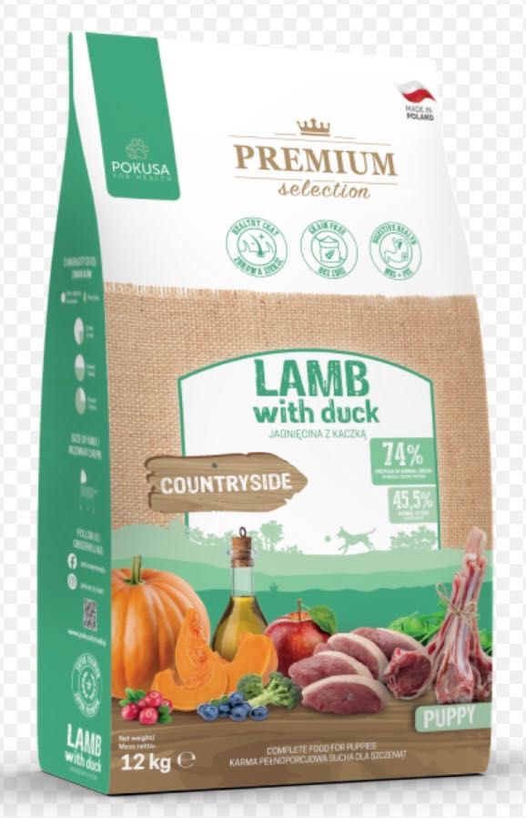 Pokusa Puppy Lamb with Duck 12 kg - hipoalergiczna karma dla szczeniąt