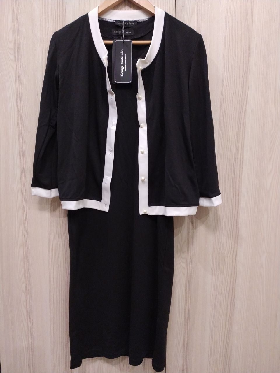 Костюм трійка George Krutienko р.44 (XL): жакет, два плаття