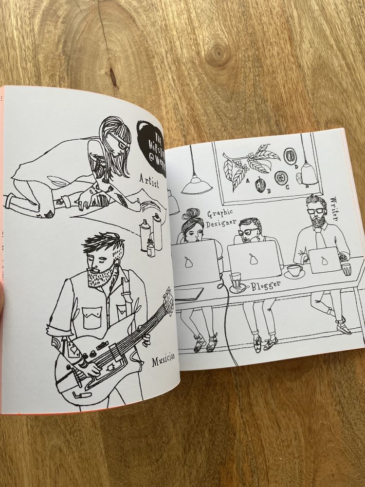 Kolorowanka dla dorosłych, Hipster colouring book