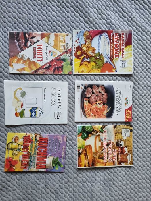 6 książeczek kucharskich