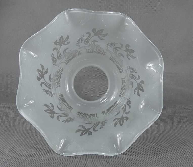 Biały TULIPAN klosz LAMPA NAFTOWA secesja 8,6 cm