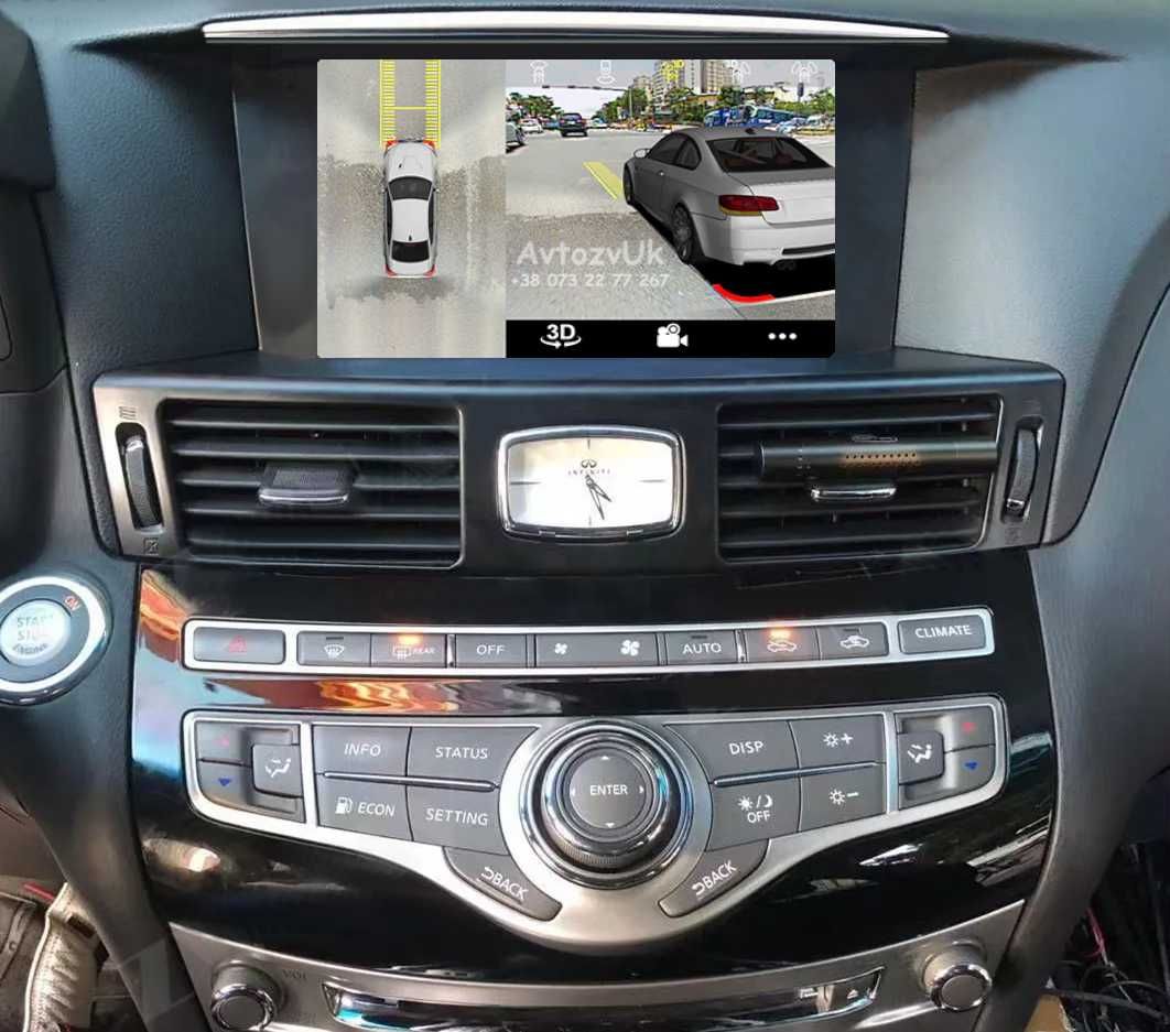 Магнитола QX60 JX35 INFINITI M35 M45 М35 М45 QX56 QX80 Q70 Android 14