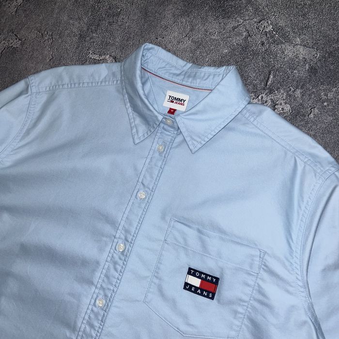 Жіноча плотна сорочка рубашка tommy jeans,Mm розмір оригінал oversize