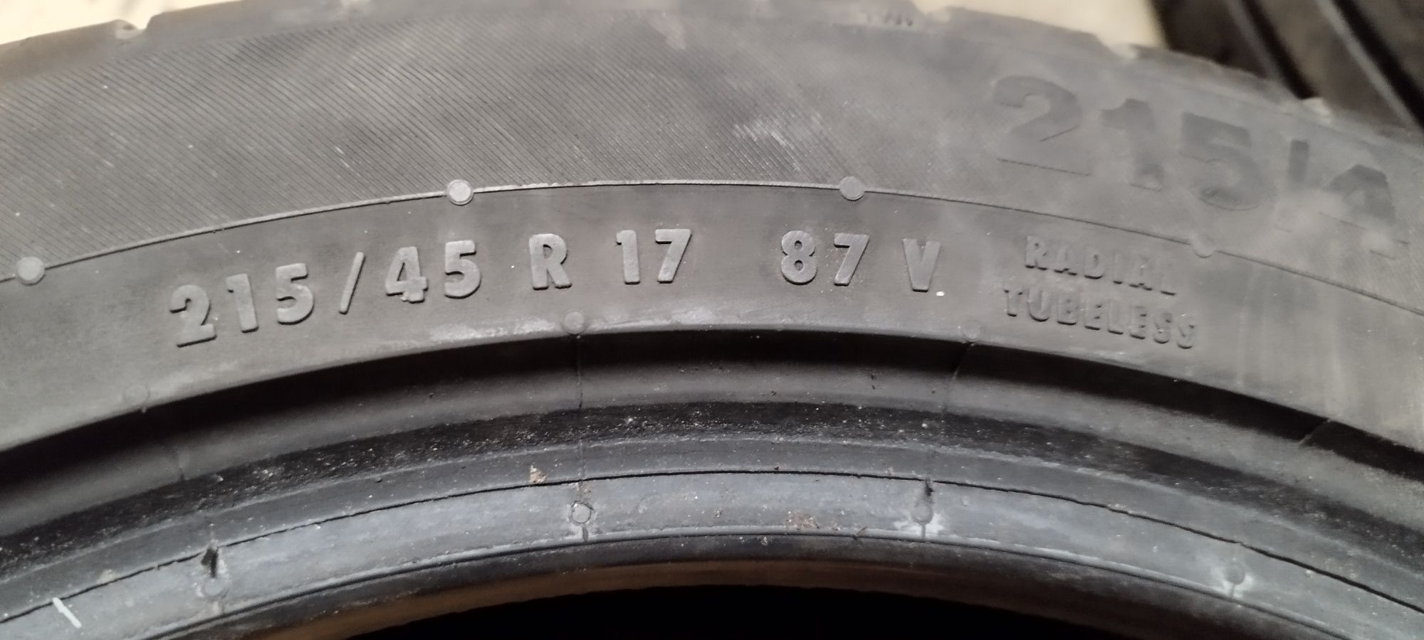 Kpl opon letnich Continental ContiEcoContact,  215/45/R17 87V Okazja