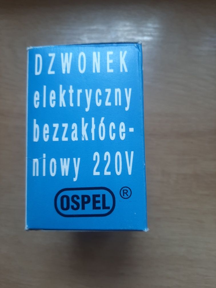 Dzwonek elektryczny bezzakłóceniowy 220V, czy PRL,