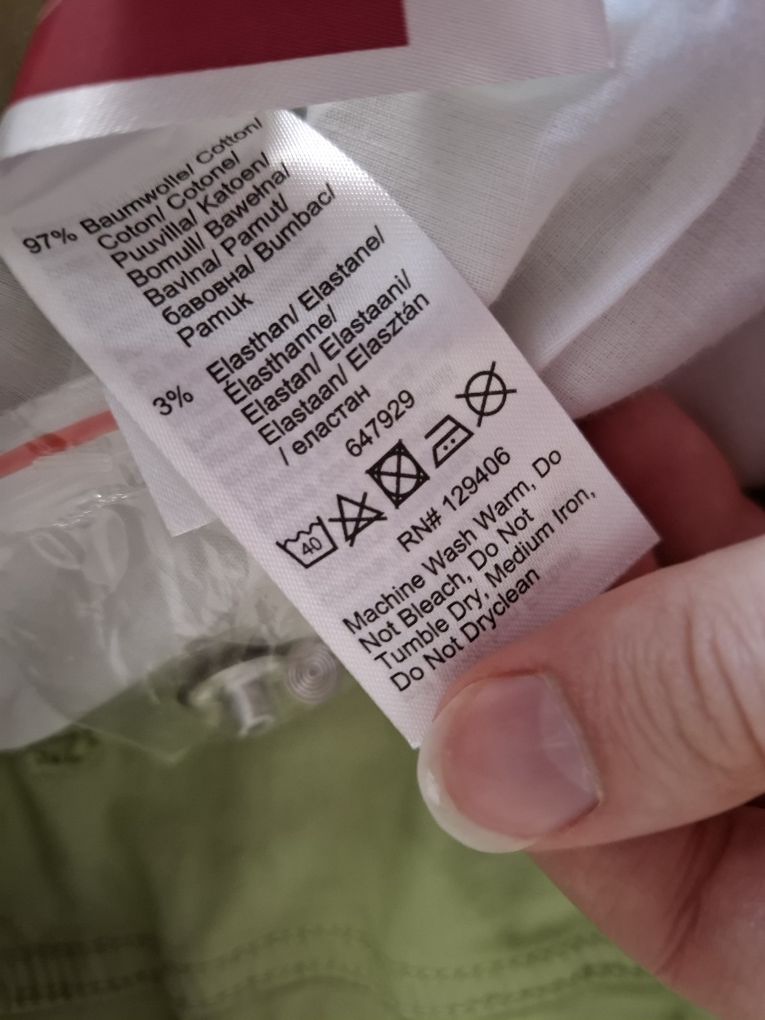 Szorty krótkie spodenki pastelowe zielone 56
