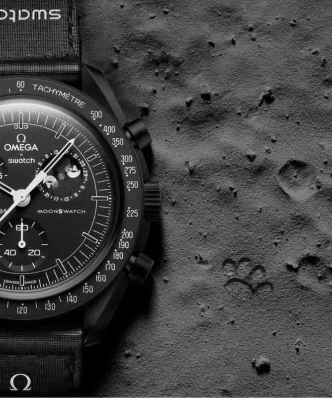 Swatch Snoopy Czarny zegarek bioceramiczny