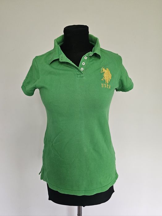 Zielona koszulka polo bawełniana USPA