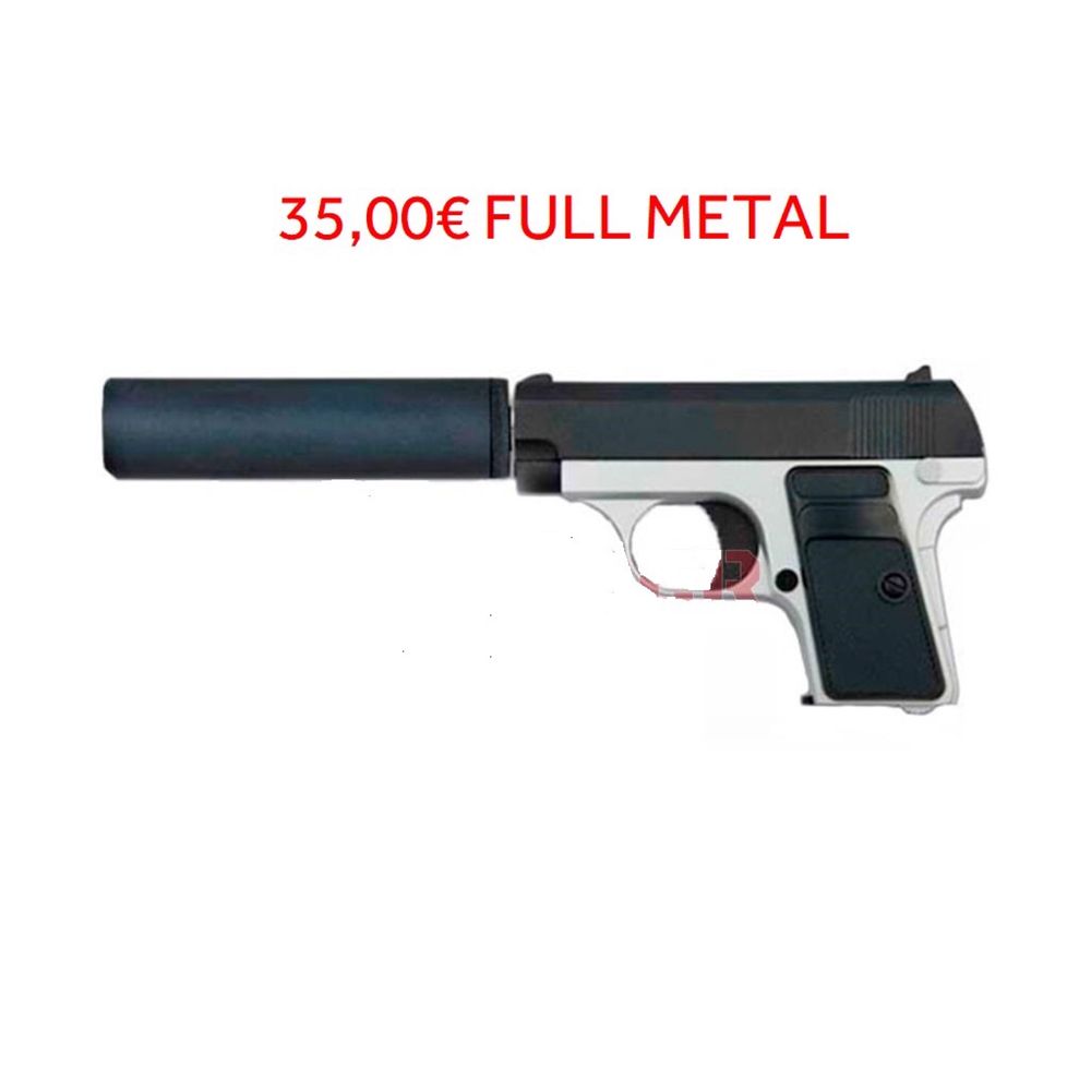 Pistola Airsoft de MOLA - SIG P226 - CZ 75D - COLT 25 - MP40 novas Plástico