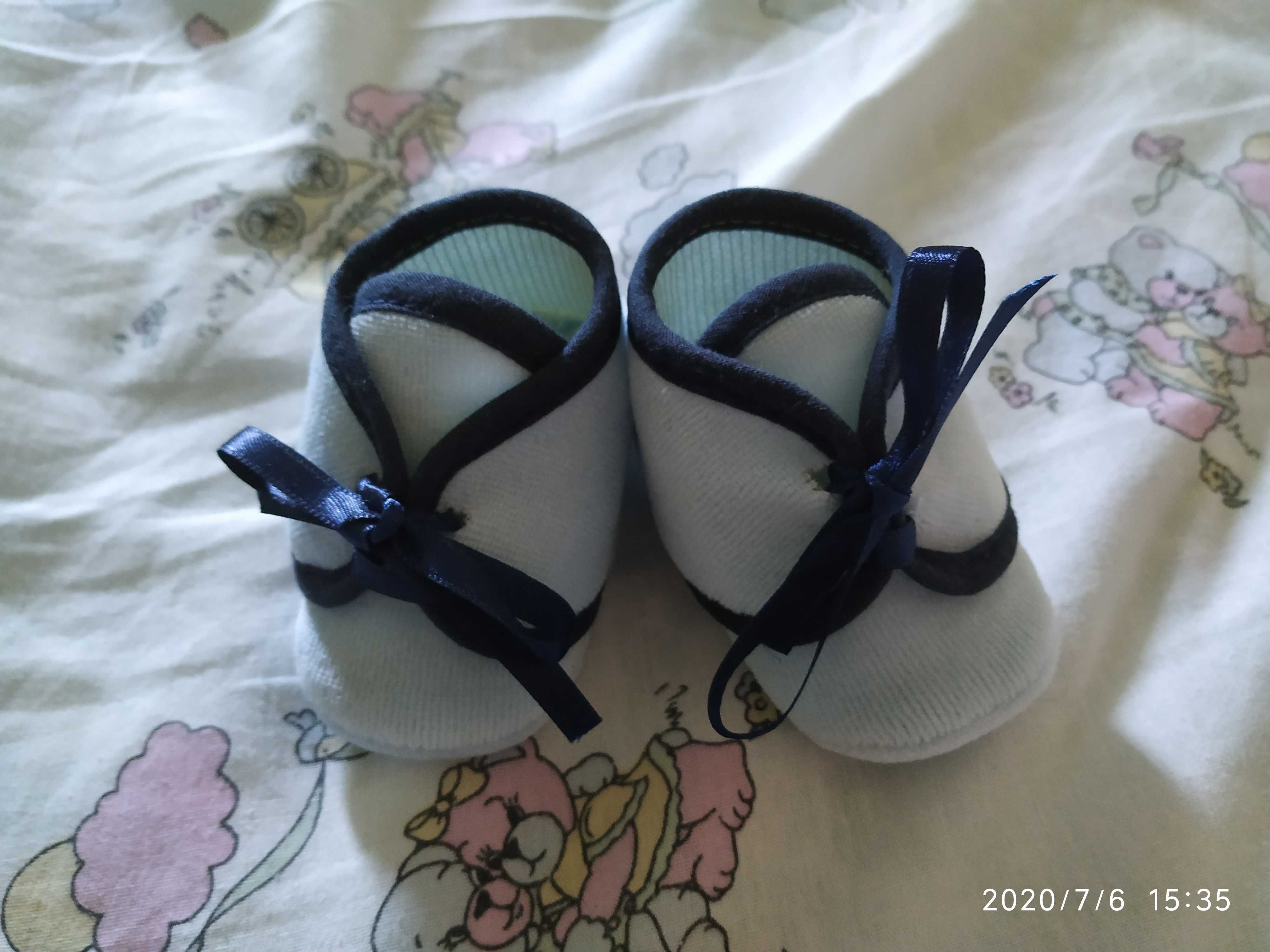 Sapatos decorativos bebé azuis
