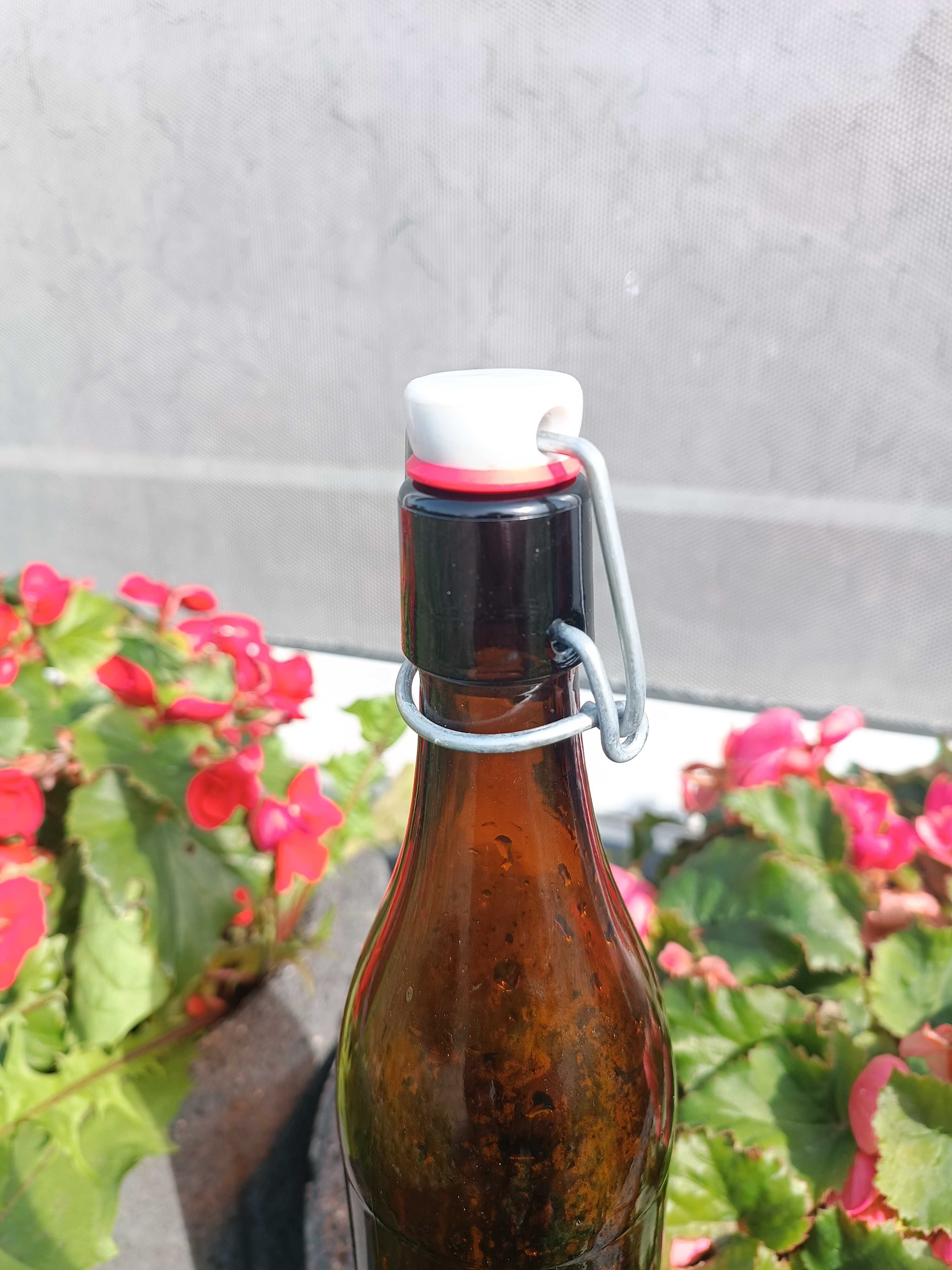 Butelka z zamknięciem pałąkowym ceramiczny korek 500ml. bimber piwo