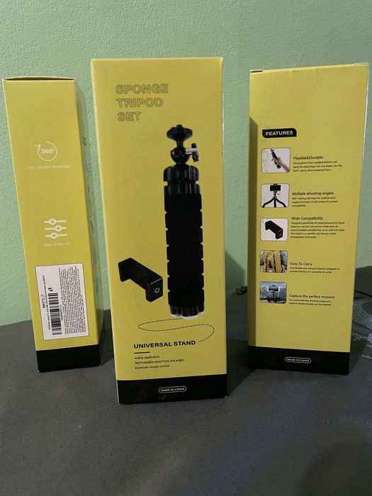 Гнучкий штатив Sponge Tripod Set