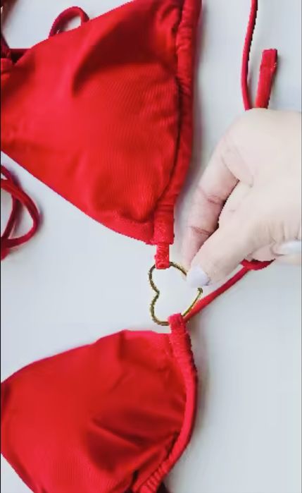 Однотонний комплект бікіні купальник з двох частин зручний сексуальний