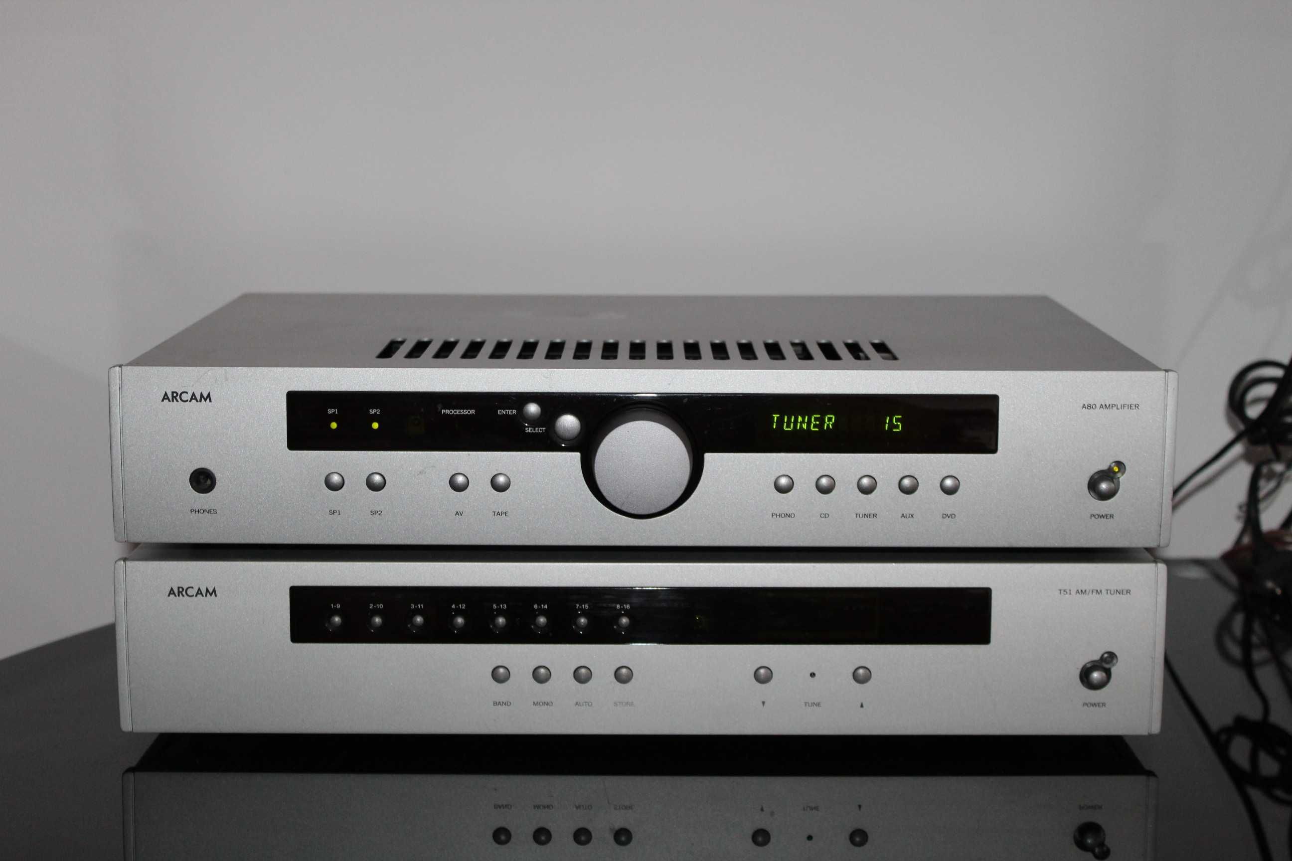 ARCAN T51 wzmacniacz i A80 tuner stereo zestaw audiofilski Wysyłka