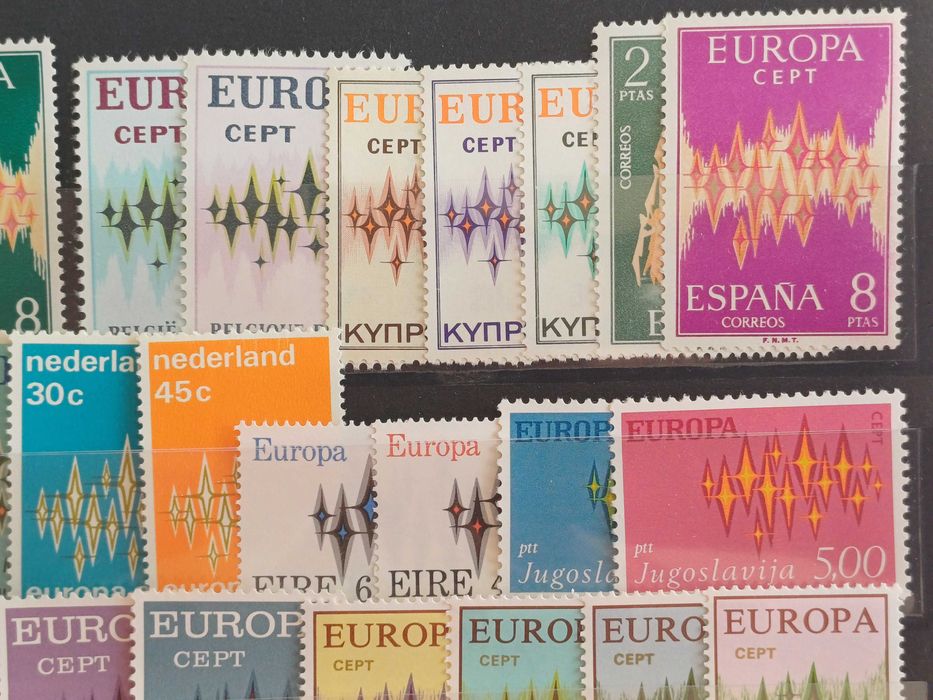 Selos Europa CEPT 1972 incluindo Andorra Espanhola - 46 selos