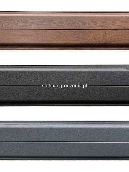 sztachety metalowe z blachy szerokość 20,5 cm