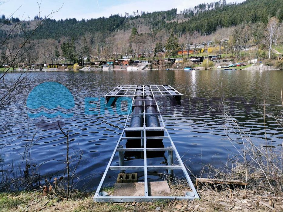 Pomost pływający 15 m długi, 1 lub 4 m szeroki - 33mkw