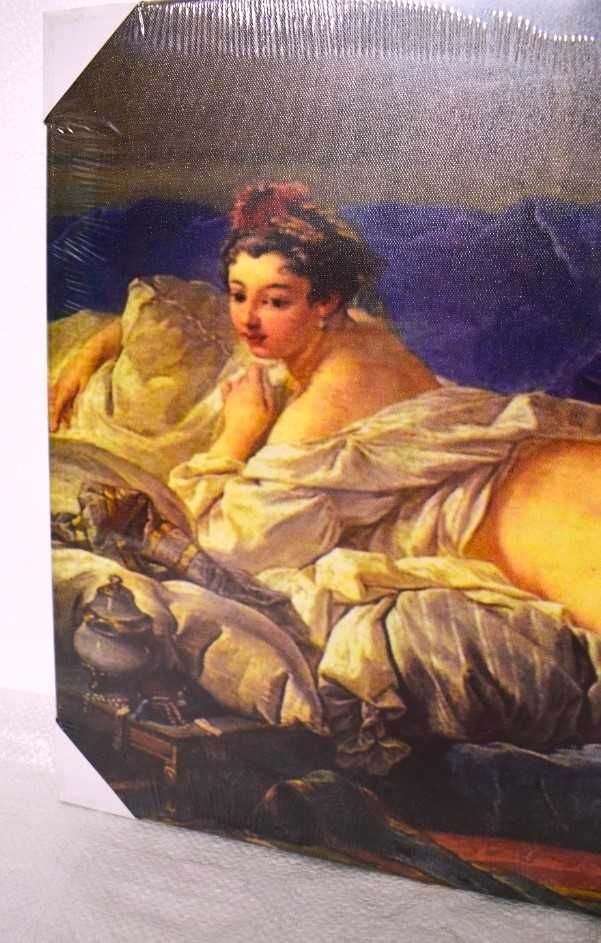 ,,Brunetka Odalisque ''-  F. Bouchera - 1745,reprodukcja .