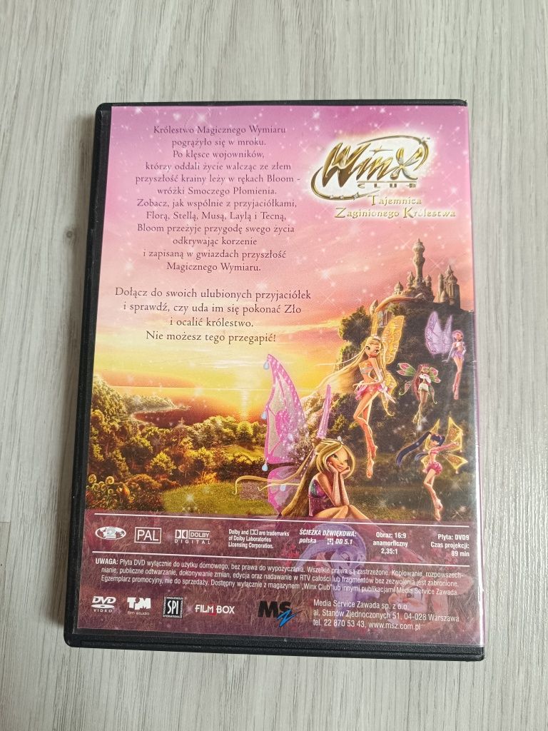 Płyta DVD Winx club tajemnica zaginionego królestwa