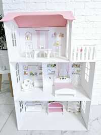 Деревянный кукольный домик для барби/Ляльковий будинок з освітленням