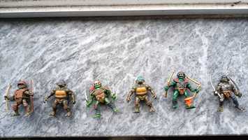 Conjunto de bonecos tartarugas ninja