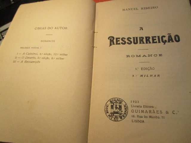 A ressurreição Manuel Ribeiro primeira edição