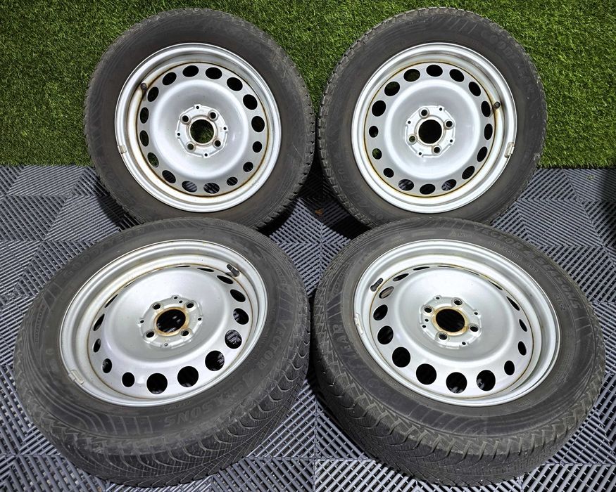 Conjunto jantes ferro/aço 4 furos para Smart Fortwo