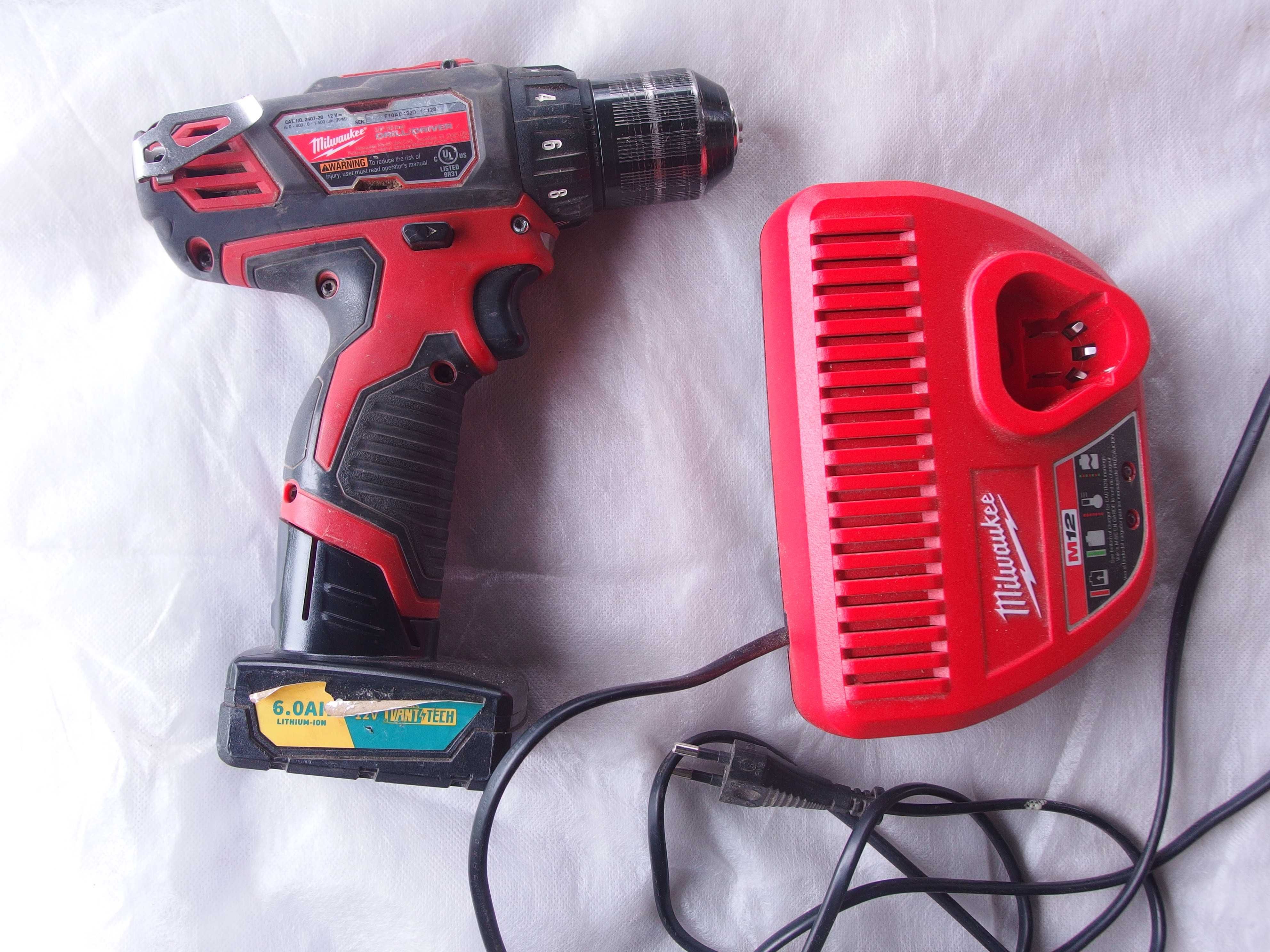 Milwaukee M12 шурупокрут 2407/електро-рубанок M18/батареї 6+4+2.5Ah HO