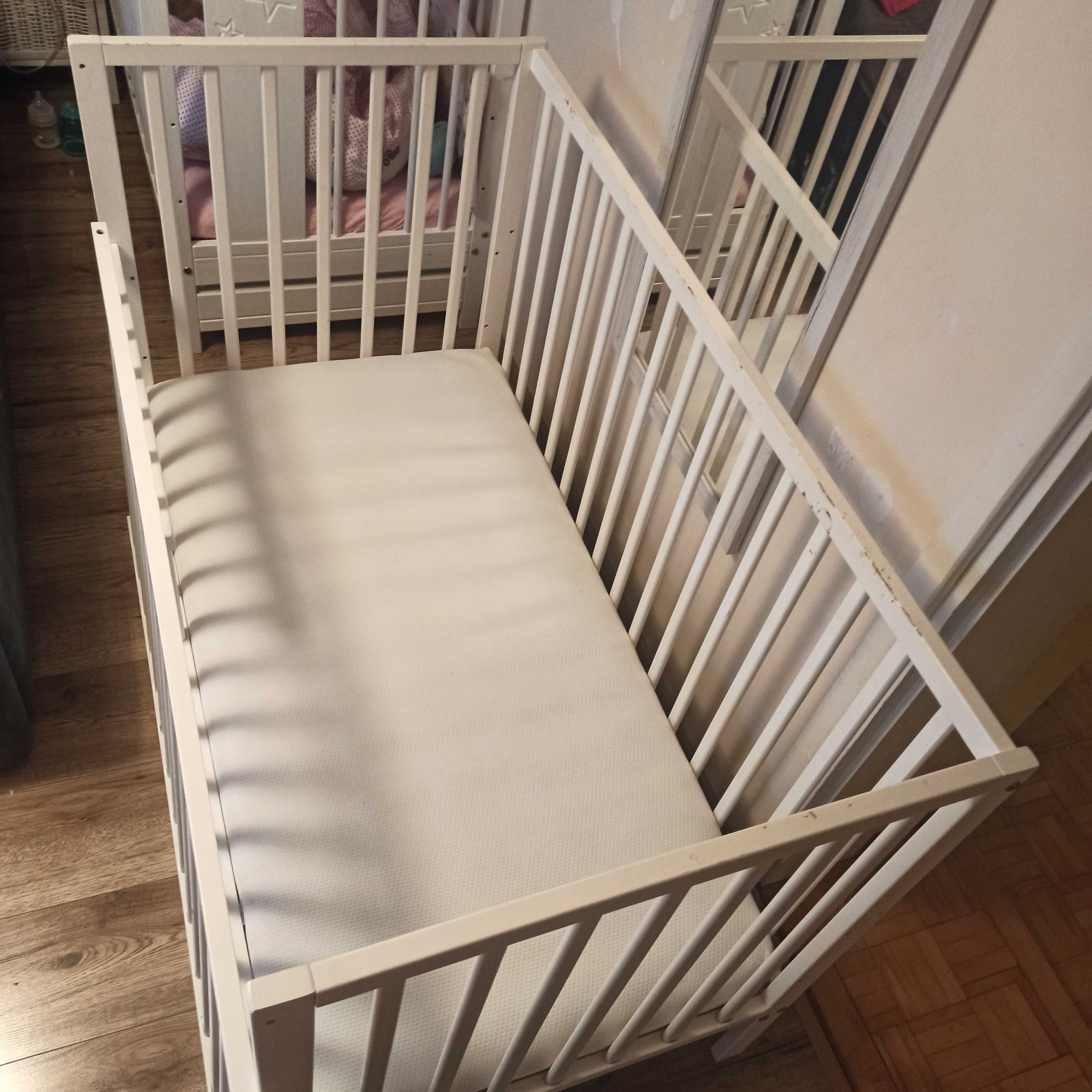 Łóżeczko tapczanik Staś, bez materaca sosnowe 120x60