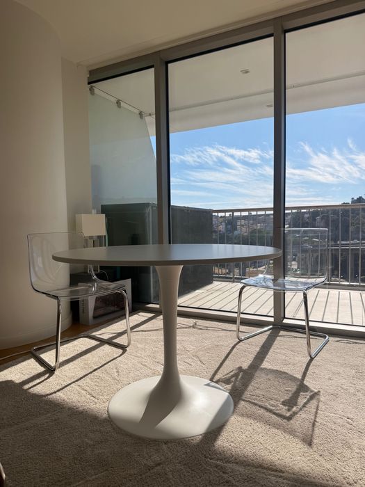 Dining table white for 4 persons