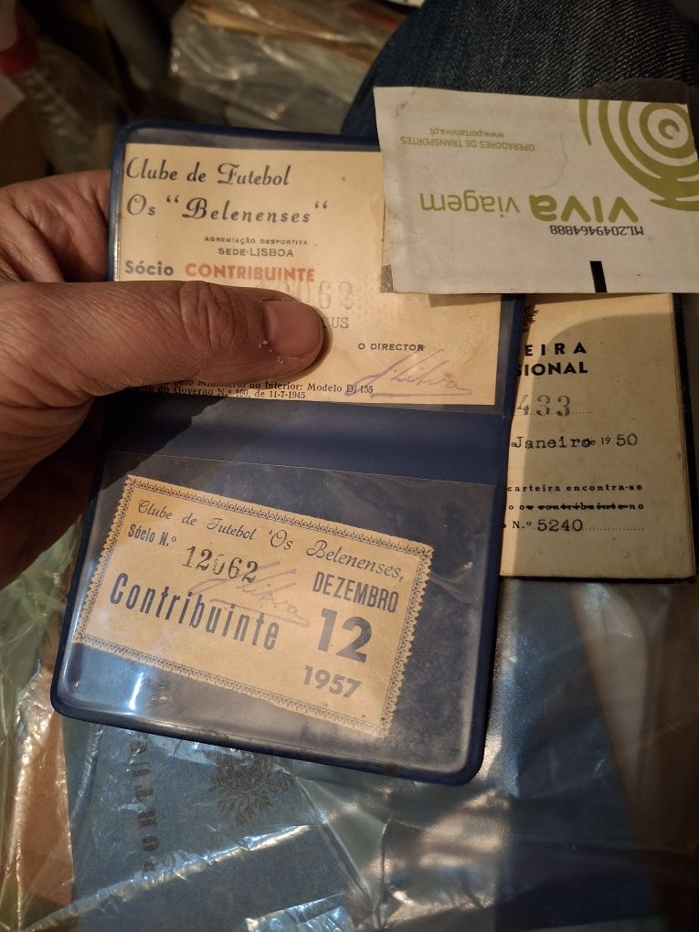 Cartão sócio  os Belenenaes ano 1957