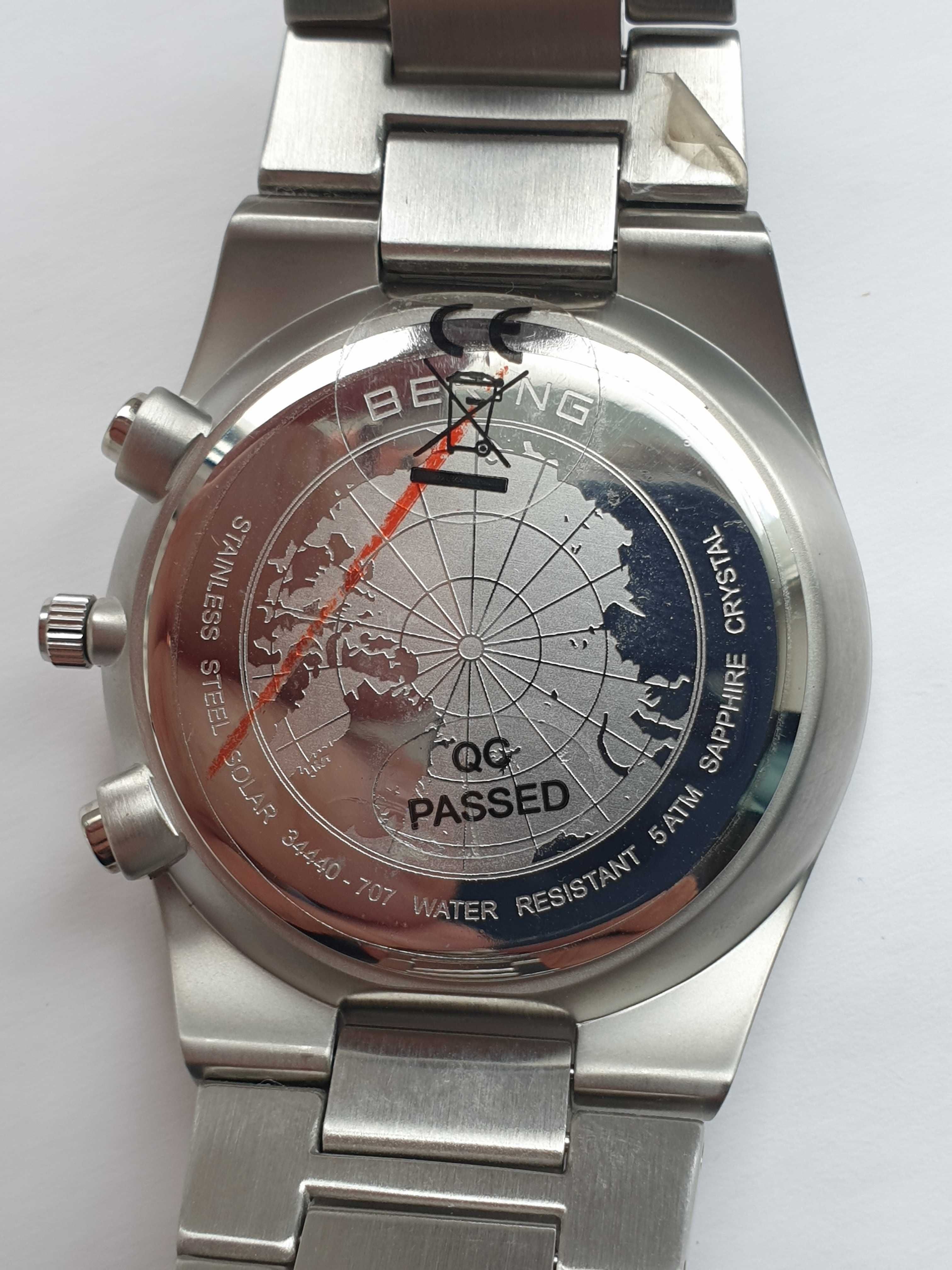 Чоловічий годинник Bering 34440-707 Solar Sapphire Ceramic Chronograph