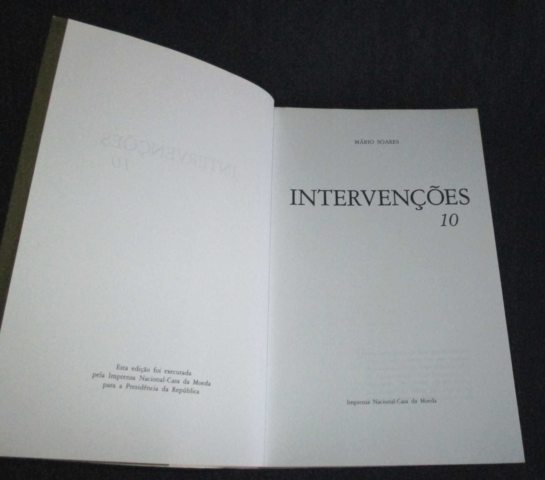 Livro Intervenções 10 Mário Soares INCM