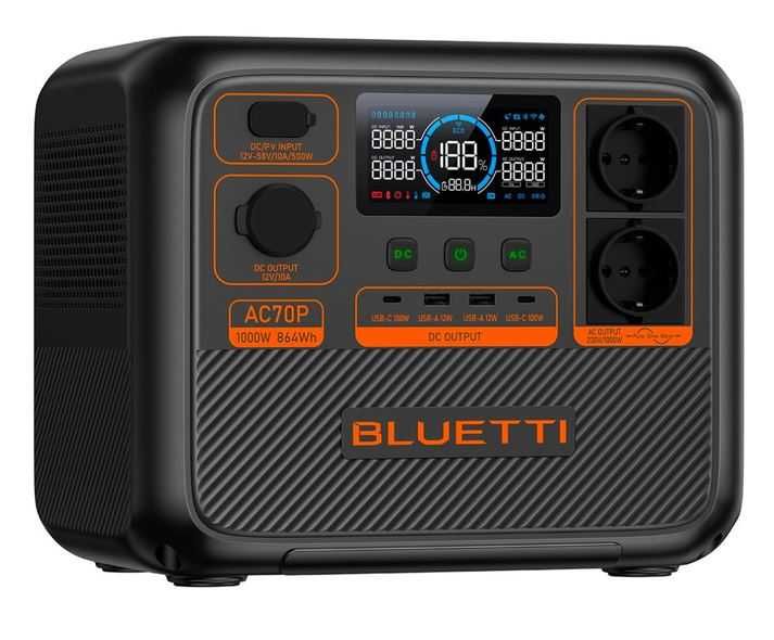 Зарядна станція BLUETTI AC70P. Нові. Гарантія