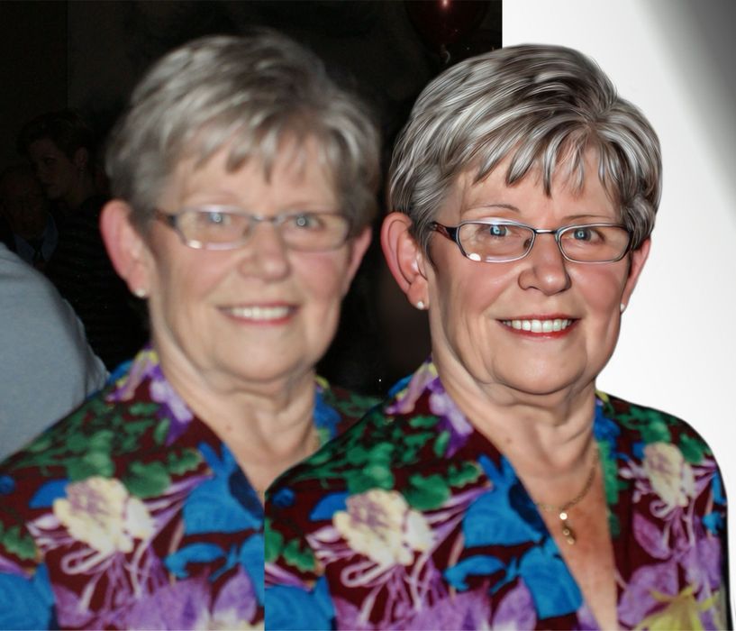 Складна ретуш портрета на памятник 350 грн