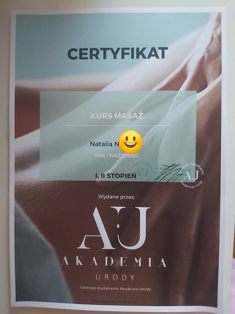 Masaż relaksacyjny DOTYK BOGINI
