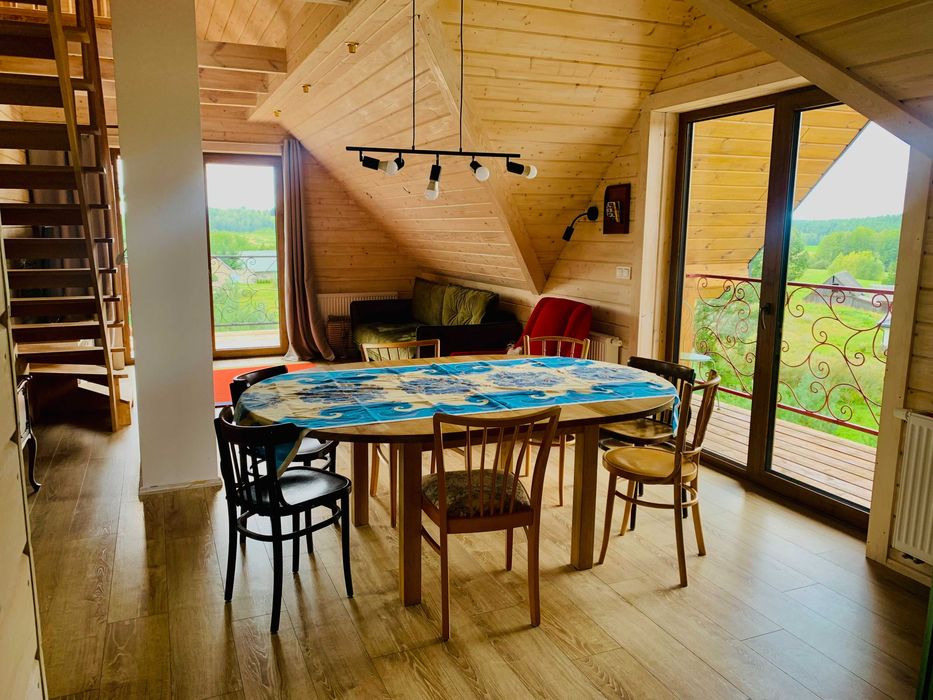 Sosnogródek dom nad jeziorem z własną linią brzegową na Suwalszczyźnie