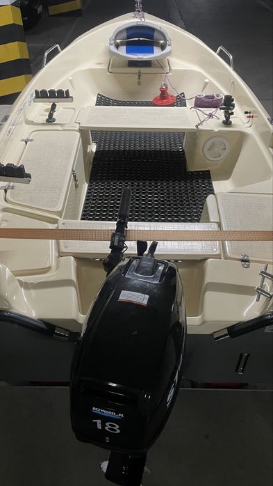 Łódź wędkarska Wigry 355 + silnik + przyczepa, stan DB, Białystok