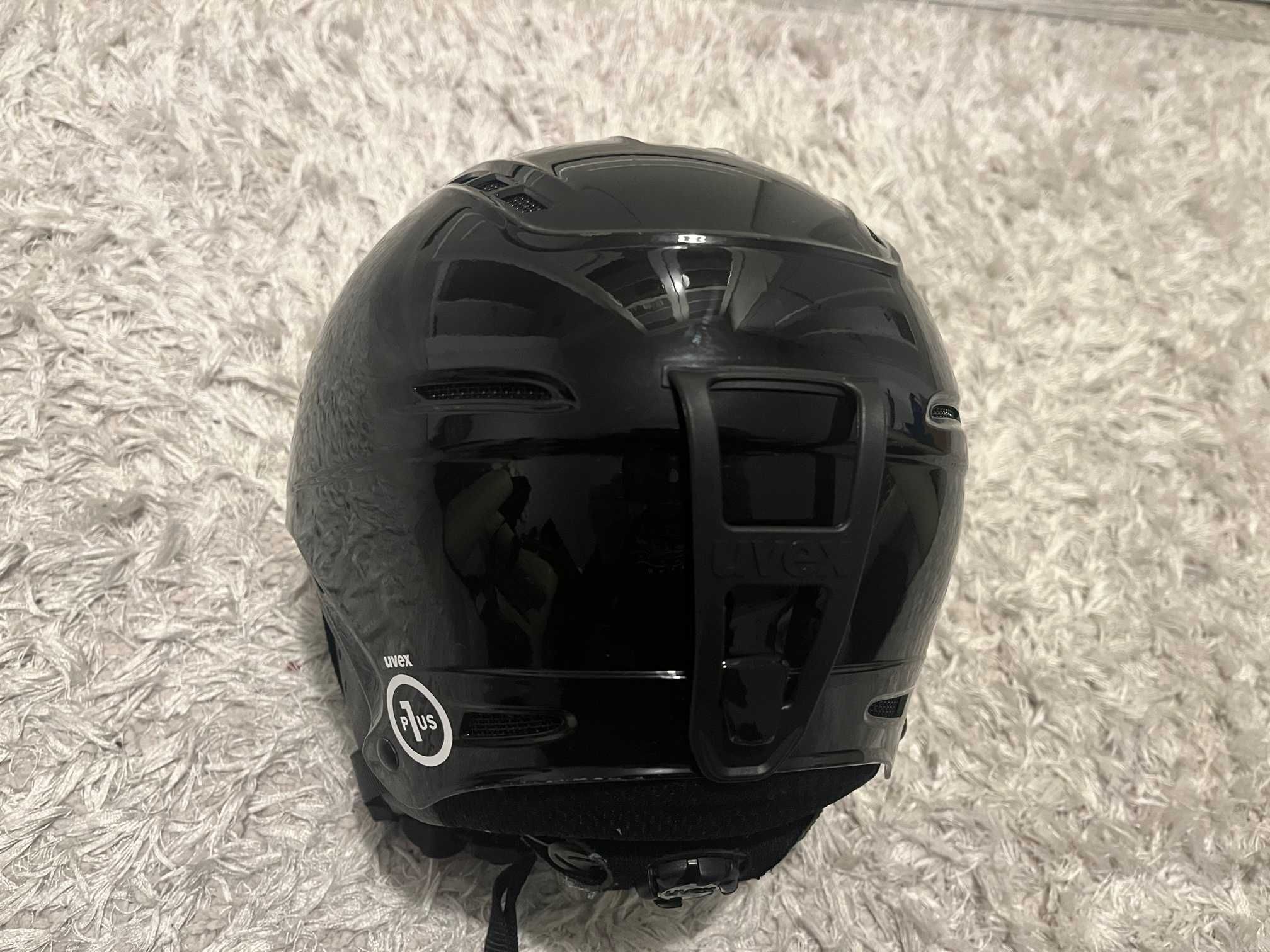 Kask narciarski dziecięcy Uvex P1US czarny 52-55 cm