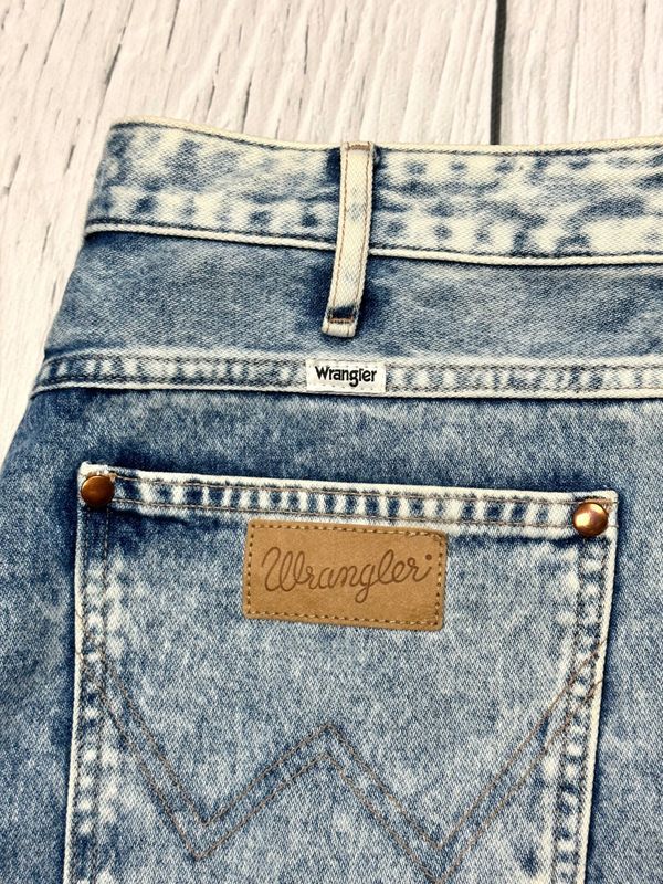 Wrangler Barrel Jeansy Damskie Straight Fit Wysoki Stan Logowane r. W3
