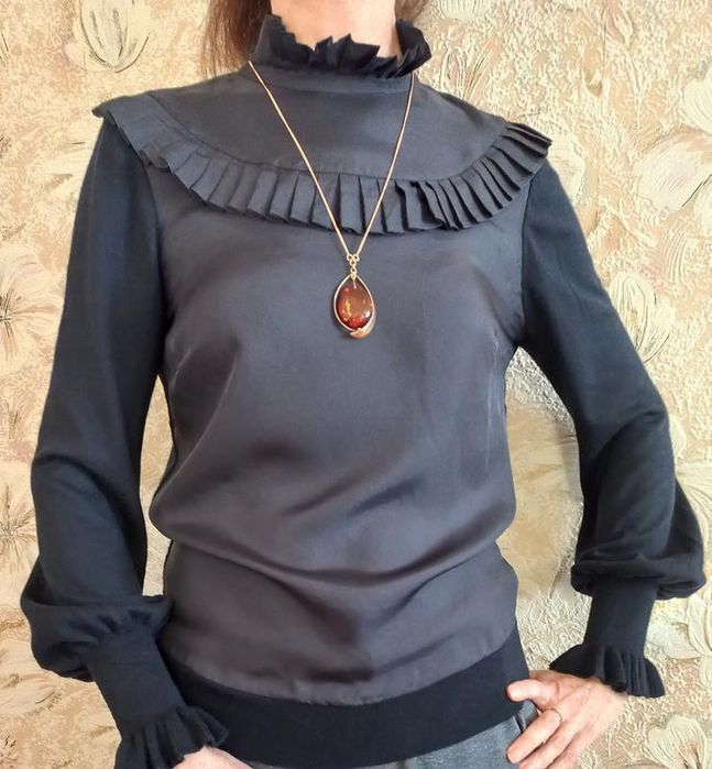 Ted baker оригинальный свитер 2 в 1, шёлк трикотаж, Хс-С