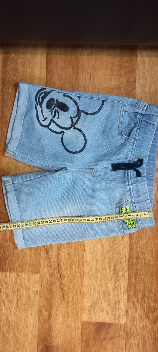 Джинсовые шорты Mickey двойня 6-8 лет