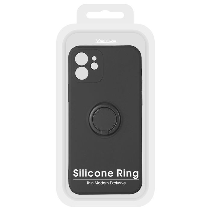 Vennus Silicone Ring Do Xiaomi Redmi 10 Czarny