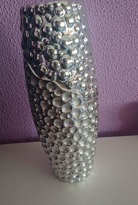 Jarra decorativa prateada