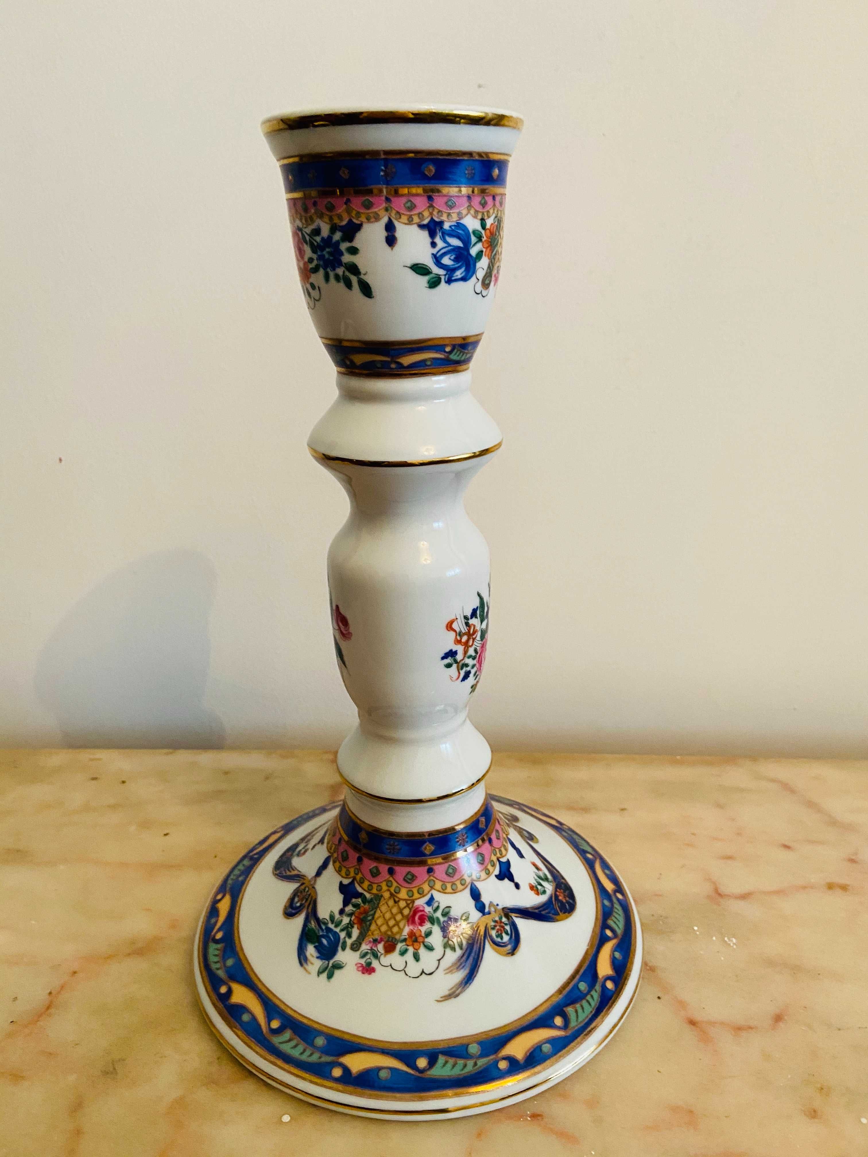 Castiçal Porcelana Vidal Arte