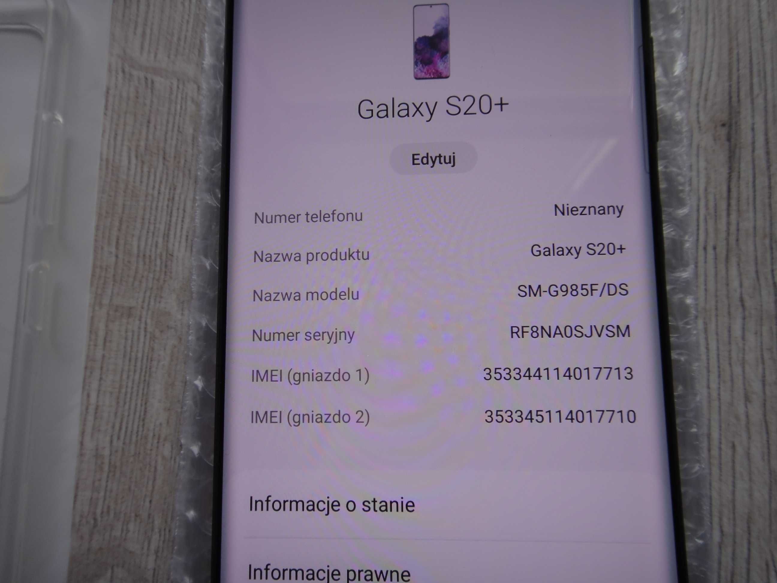 Samsung Galaxy S20 Plus G985F/DS 128/8Gb.