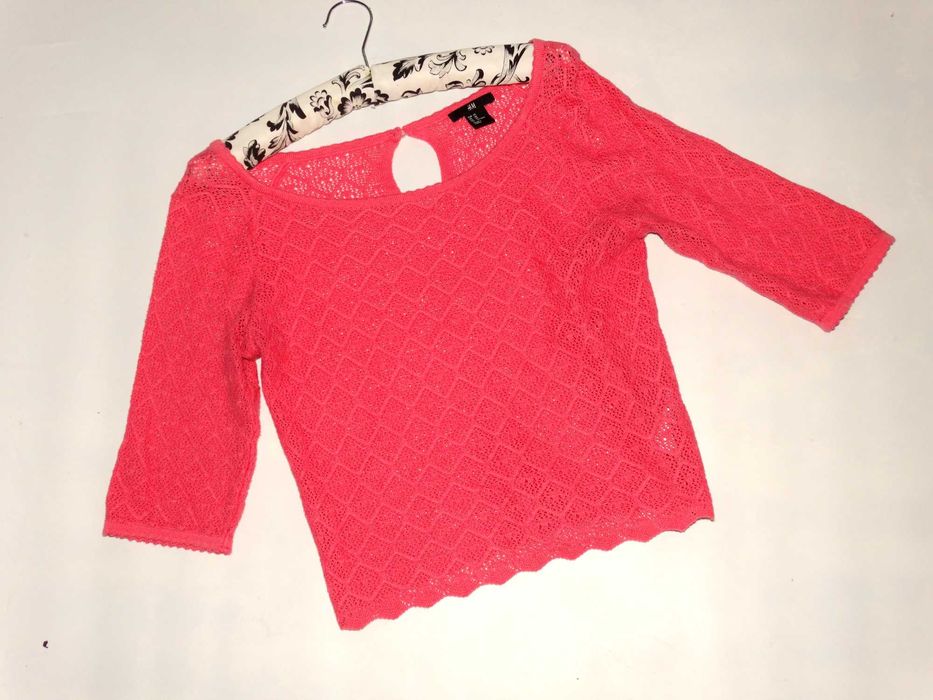 H&M_Fajna koronkowa bluzka na imprezę_R.34/36