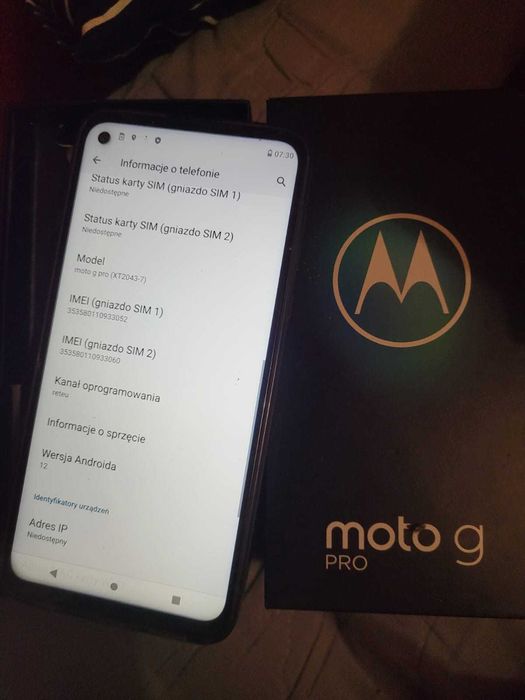 telefon Smartfon Motorola Moto G Pro 4 GB 128 GB xt20437 rysik bdb+