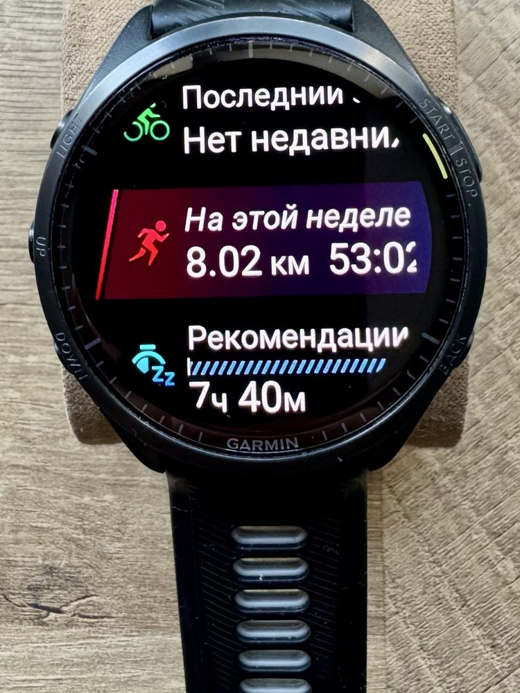 Спортивний годинник Garmin 965 Amoled з титановим безелем
