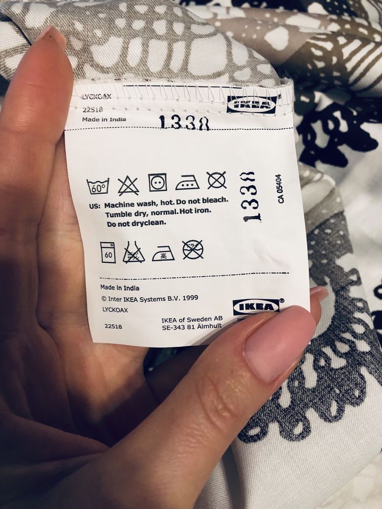 IKEA Lyckoax pościel 200 x 200 cm boho unikat poszukiwana